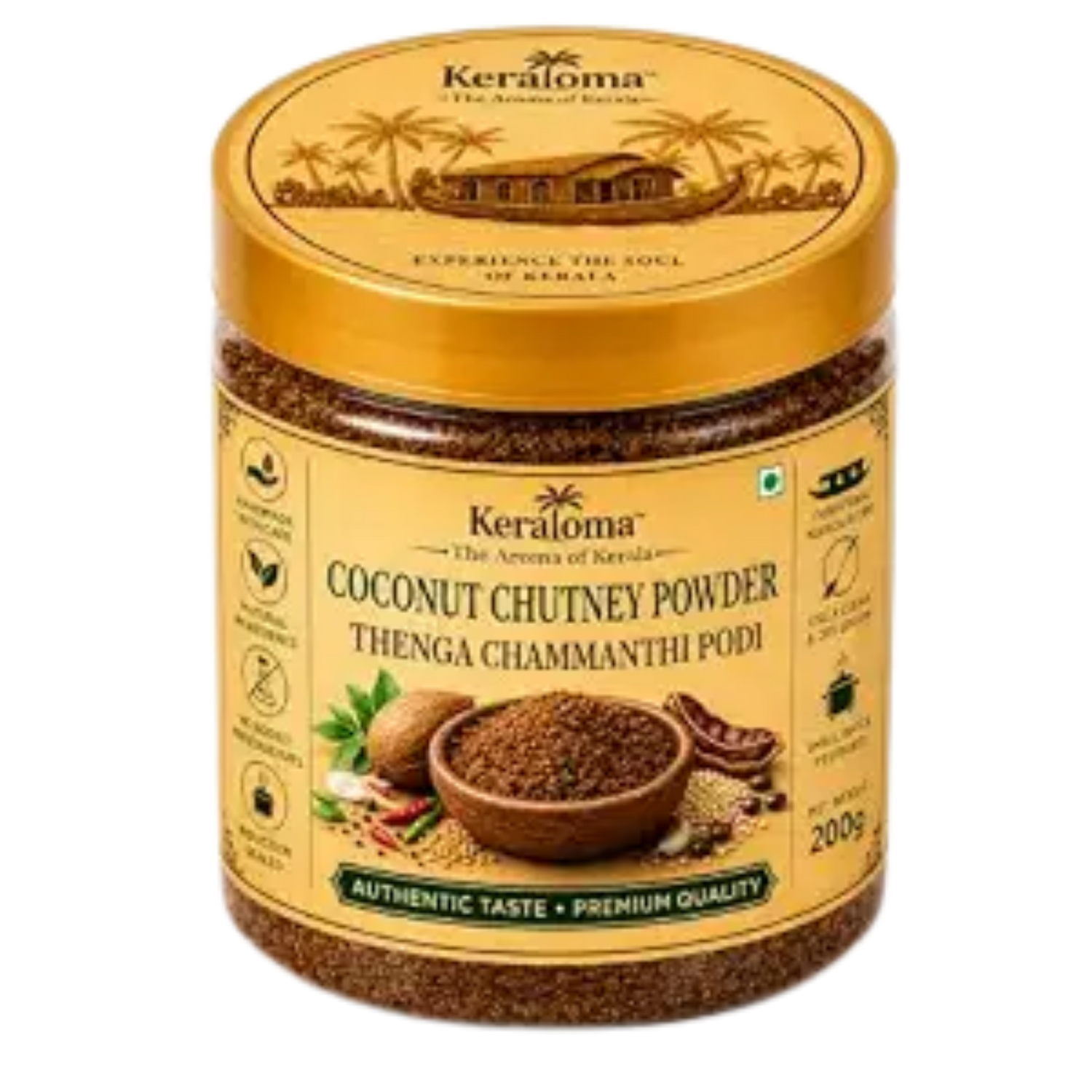 Keraloma Pickles Coconut Chutney Powder 200g (Thenga Chammanthi Podi)
